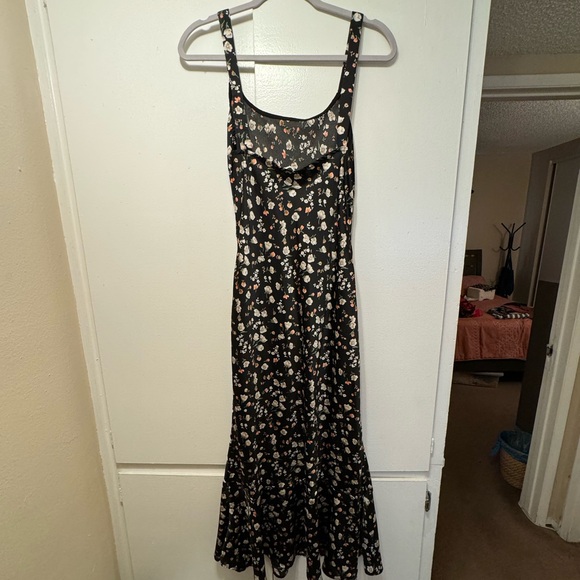 Satin Floral Maxi Dress - Picture 2 of 4